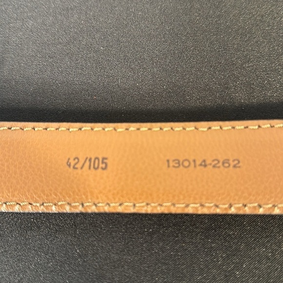 Men’s Joseph Abboud Genuine Leather Made in Italy Brown Belt Size 42 - Picture 6 of 6